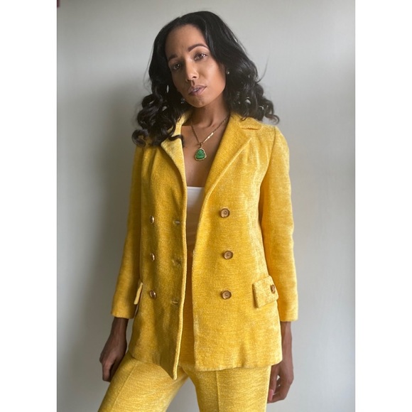 Vintage Jackets & Blazers - Tops & Bottoms Vintage Two Piece Pant Set
